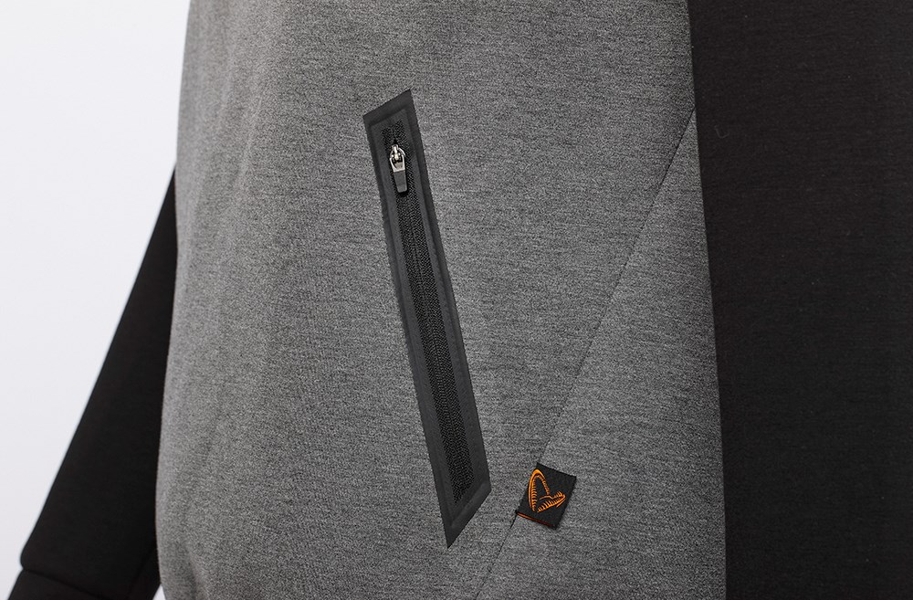 Savage Gear Mikina Tec-Foam Hoodie Dark Grey Melange